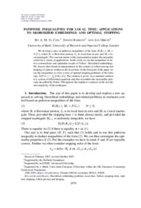 Pathwise inequalities for local time: Applications to Skorokhod embeddings and optimal stopping