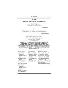 BRIEF OF FORMER COMMISSIONERS AND GENERAL COUNSEL OF THE FEDERAL COMMUNICATIONS COMMISSION AND THE MINORITY MEDIA AND TELECOMMUNICATIONS COUNCIL, AS AMICI CURIAE IN SUPPORT OF RESPONDENTS