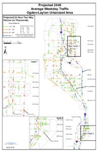 Projected 2040 Average Weekday Traffic Ogden-Layton Urbanized Area 2700 North