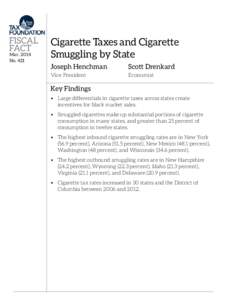 FISCAL FACT Mar[removed]No[removed]Cigarette Taxes and Cigarette