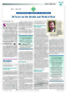 PAGE 41 / JUNE 10, 2007  SCRIPTDOCTOR: MEDICINE IN THE MEDIA 20 Years on the Health and Medical Beat By Andrew Holtz, MPH