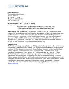 SkyWest Airlines / ExpressJet Airlines / Delta Connection / United Express / US Airways Express / Alaska Airlines / Continental Express / Atlantic Southeast Airlines / Aviation / Transport / SkyWest /  Inc.