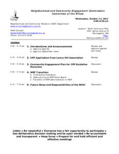 Lowry Hill /  Minneapolis / Agenda / Meetings / Parliamentary procedure
