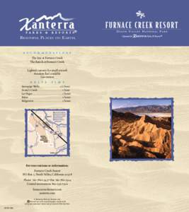 Southern California / Death Valley National Park / Xanterra Parks and Resorts / Furnace / Stovepipe Wells /  California / Furnace Creek Inn and Ranch Resort / Geography of California / Geography of the United States / Death Valley