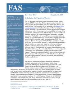 AUTHORS: Ivan Oelrich, Vice President of the Strategic Security Program Ivanka Barzashka, Research Assistant, Strategic Security