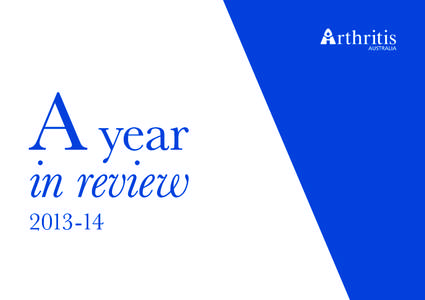 A year  in review[removed]  How did we help people with arthritis?