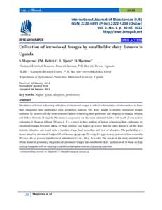 Int. J. BiosciInternational Journal of Biosciences (IJB)  ISSN: PrintOnline)