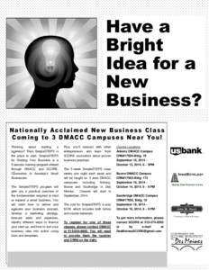 Have a Bright Idea for a New Business? Nationally Acclaimed New Business Class