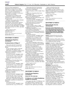 [removed]Federal Register / Vol. 77, No[removed]Thursday, September 6, [removed]Notices and 214 of the Commission’s Regulations (18 CFR[removed]and