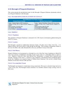 SECTION 9.16: BOROUGH OF PEAPACK AND GLADSTONE[removed]Borough of Peapack-Gladstone This section presents the jurisdictional annex for the Borough of Peapack-Gladstone (hereinafter referred to as Peapack-Gladstone or the B