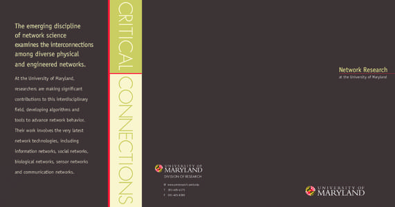 The emerging discipline of network science examines the interconnections among diverse physical and engineered networks.