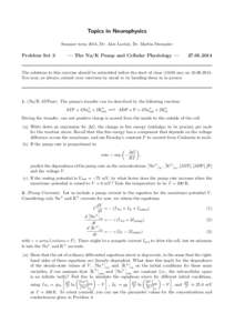 Computational neuroscience / Membrane biology / Nervous system / Resting potential / Membrane potential / Na+/K+-ATPase / Action potential / ATPase / Hodgkin–Huxley model / Biology / Electrophysiology / Cellular neuroscience