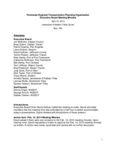 Clallam Transit / Jamestown /  Virginia / Virginia / Transport / Geography of the United States / Washington State Department of Transportation / Metropolitan planning organization / Meeting