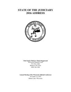 State of the Judiciary Address 2016