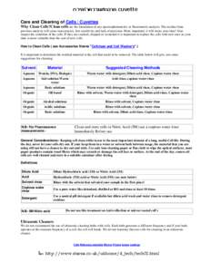 Microsoft Word - Care and Cleaning of Cells.doc