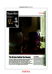 Conde Nast Traveler | April 2015  Conde Nast Traveler | April 2015 