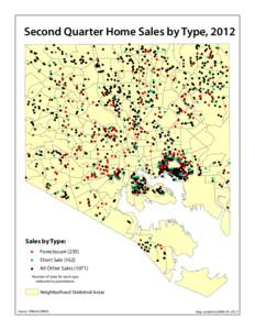 Second Quarter Home Sales by Type, 2012 ! !! !! ! !