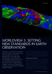 Spectroscopy / Cartography / Reconnaissance satellites / Infrared / VNIR / Remote sensing / DigitalGlobe / Satellite imagery / Spectral signature / Electromagnetic radiation / Spacecraft / Electromagnetic spectrum