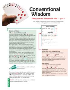 Overcall / Forcing bid / EHAA / Stayman convention / Bridge conventions / Preempt / Standard American