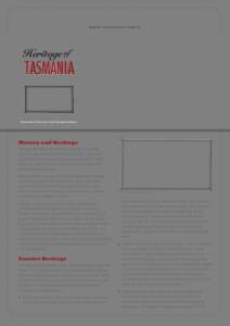 www.tassietrade.com.au  Heritage of TASMANIA