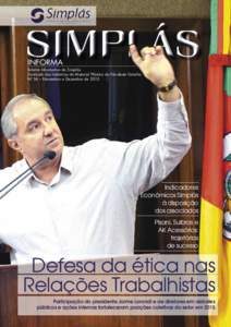 INFORMA Boletim Informativo do Simplás Sindicato das Indústrias de Material Plástico do Nordeste Gaúcho Nº 56 – Novembro e Dezembro deIndicadores