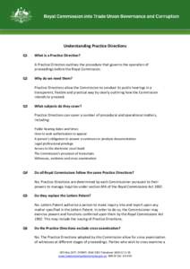 Understanding Practice Directions