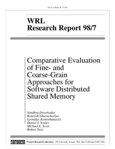 DECEMBER[removed]WRL Research Report[removed]Comparative Evaluation