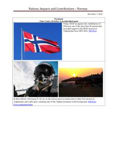 Nations, Impacts and Contributions – Norway
