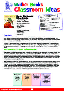 Walker Books  Classroom Ideas Nature Storybooks: Bilby Secrets Author: Edel Wignell