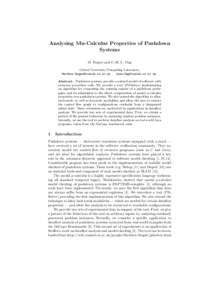 Analysing Mu-Calculus Properties of Pushdown Systems M. Hague and C.-H. L. Ong Oxford University Computing Laboratory  