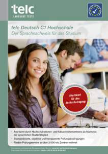 telc Deutsch C1 Hochschule  Der Sprachnachweis für das Studium h Ra