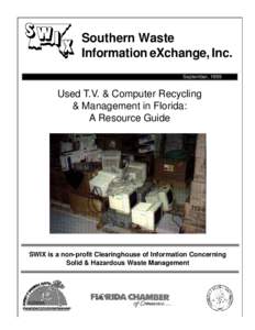 Used T.V. & Computer Recycling & Management in Florida: A Resource Guide