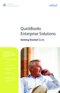 Made for Canadian Business QuickBooks Enterprise Solutions Getting Started Guide