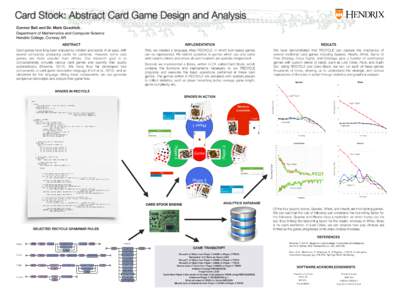 Stage  Card Stock: Abstract Card Game Design and Analysis game  setup