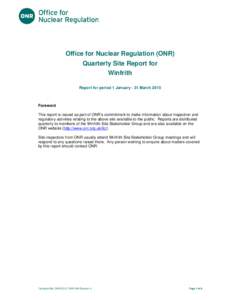 Nuclear energy in the United Kingdom / Winfrith / Nuclear Decommissioning Authority / Magnox Ltd / Magnox / Office for Nuclear Regulation / Steam-generating heavy water reactor / Nuclear safety / Nuclear decommissioning / Nuclear technology / Nuclear physics / Energy