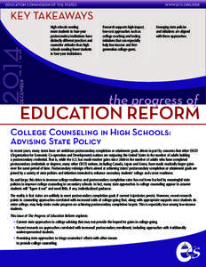 EDUCATION COMMISSION OF THE STATES  WWW.ECS.ORG/PER High schools sending more students to four-year