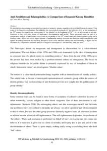 Religion / Anti-Islam / Religious persecution / Islamophobia / New antisemitism / Religious controversies / Eivind Saxlund / Fear: Anti-Semitism in Poland after Auschwitz / Brian Klug / Antisemitism / Jewish history / Anti-Zionism