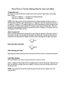 Fruit preserves / Thermometer / Boiling / Food and drink / Phase transitions / Spoon