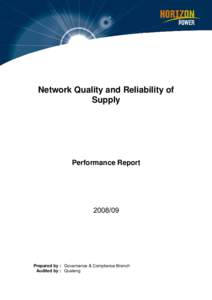 Microsoft Word - HP_n3191115_v1_NETWORK_QUALITY_AND_RELIABILITY_OF_SUPPLY_ANNUAL_REPORT_08_09.doc