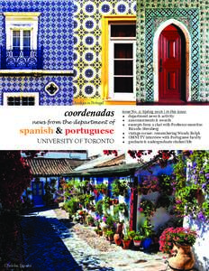 Azulejos in Por gal  coordenadas news from the department of  spanish & portuguese