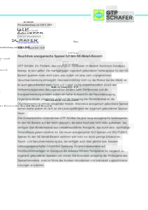 Pressemitteilung zur GIFA 2015 GTP Schäfer GmbH Benzstr. 15 DGrevenbroich www.gtp-schaefer.de Halle 12, Stand E22 / E29