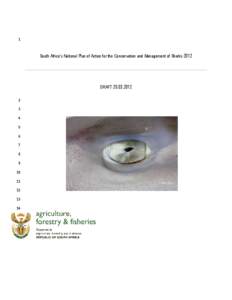 1  South Africa’s National Plan of Action for the Conservation and Management of Sharks 2012 DRAFT[removed]