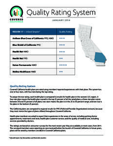 Quality Rating System JANUARY 2014 REGION 17 — Inland Empire*  Quality Rating