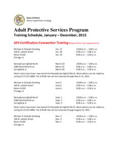 Elder Abuse and Neglect Program