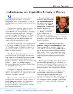 Current Research  Understanding and Controlling Obesity in Women M