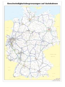 Geschwindigkeitsbegrenzungen auf Autobahnen D Ä N E - Westerland  Sylt