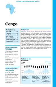 ©Lonely Planet Publications Pty Ltd  Congo Brazzaville..................485 The Coast...................489 The North...................490