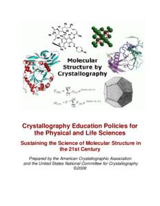Physics / Instrumental analysis / Materials science / Crystallographic database / Acta Crystallographica / Crystal / Gregori Aminoff Prize / Electron crystallography / Chemistry / Science / Crystallography