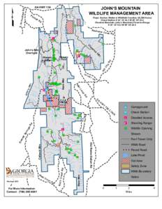 Floyd, Gordon, Walker & Whitfield Counties (24,589 Acres) Check Station N 34° 34’ 42.3 W 85° 05’ 23.5 Chestnut Mountain (John’s Mountain) Firearms Range N 34° 34’ 42.3 W 85° 05’ 22.5  Rd