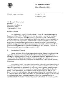 [removed]Ltr re S 1759 Agriculture Competition Enhancement Act of 2007